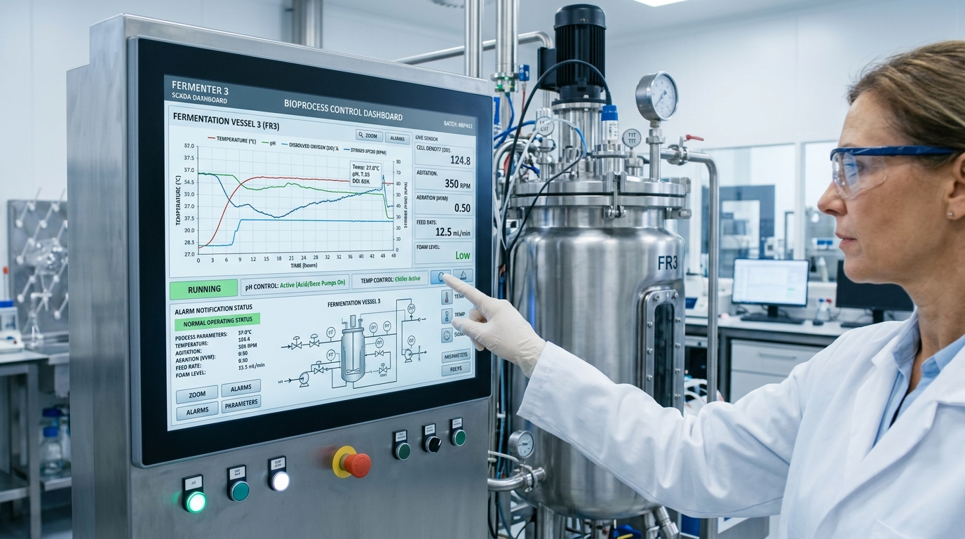 Innovative Technology - Bioprocess Control SCADA Dashboard